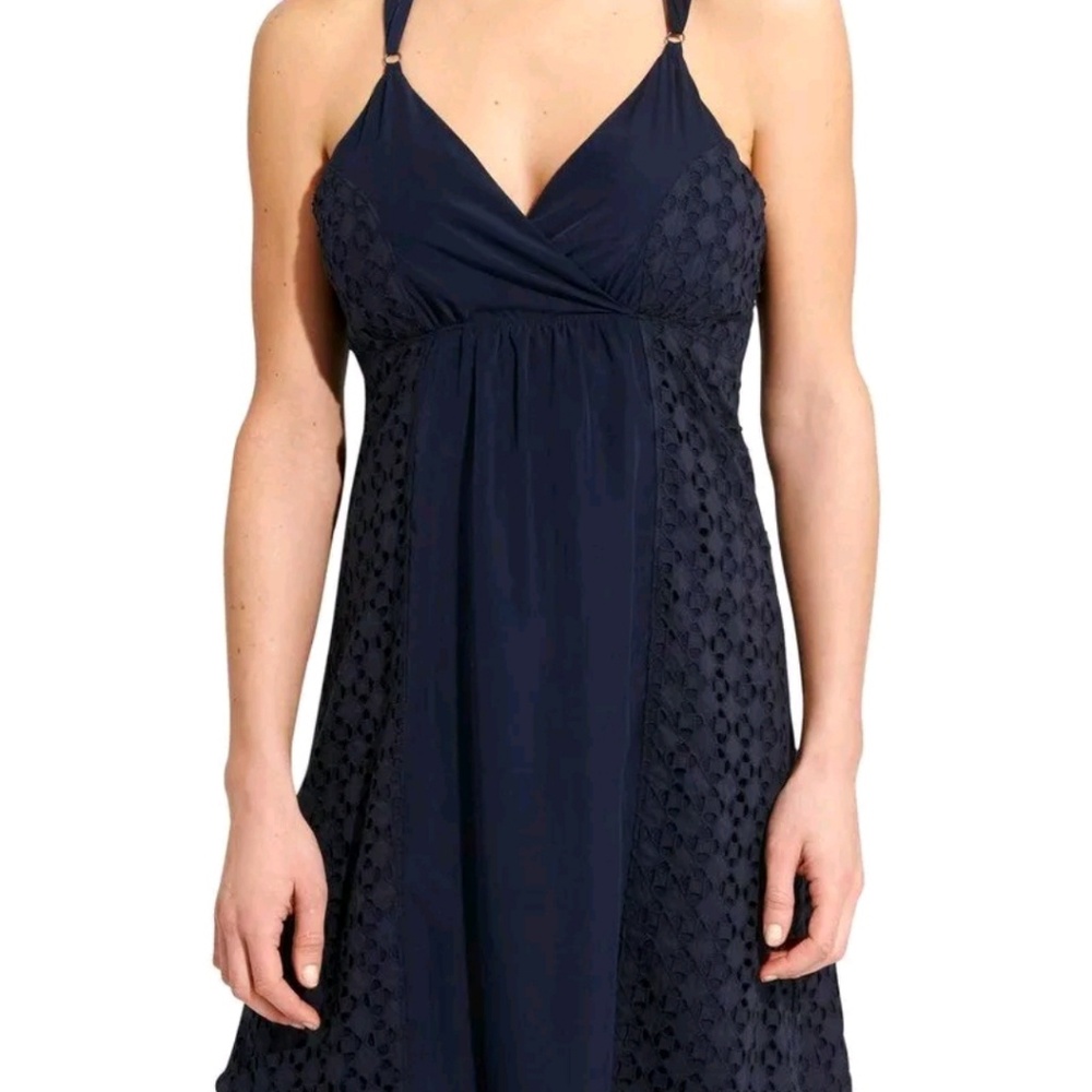 Athleta Marbella blue strappy dress